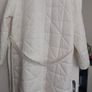 Capsule White Quilted Longline Coat. Image 8