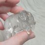 Garden quartz elephant ornament natural inclusions Image 3