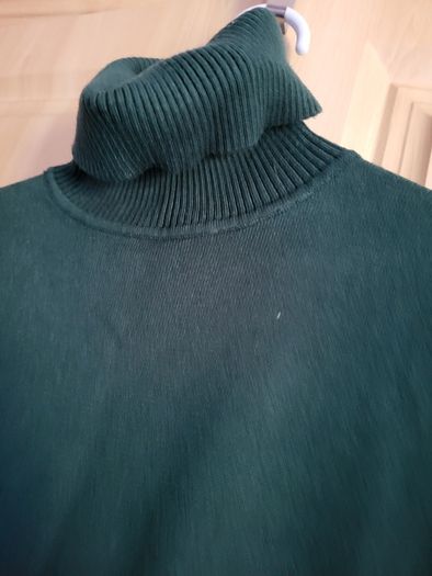 Jumper dress dark green M turtle neck