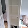 Wardrobe for sale. Dimensions: Width: 117, Depth: 50, Height: 190. All measurements in centimetres.  One mark on left side as can be seen in photo. Will require a van or large trailer and two strong people to carry it down a flight of stairs. Image 4