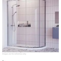 Rosery Nova Quick Fit Offset Quadrant Shower Enclosure (1900mm High)