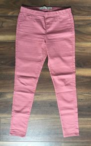 Ladies Dusty Pink Jeggings: Size 10