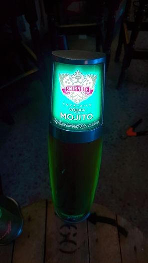 Smirnoff Mojito cocktail light up countermounts