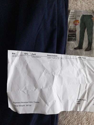 Brand New Ladies Thermal Trousers