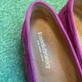 Pink sided leather Russell and Bromley loafer shoes Image 3
