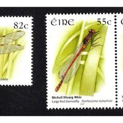 2009 Ireland Flora & Fauna Dragonflies Commemorative Stamps Mint Never Hinged (MNH)