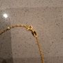 Sterling Silver gold toned necklace and letter C pendant Image 4