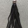 Mixed Genuine Black Leather Handbag Tassels, Charms & Replacement Parts Lot Image 2