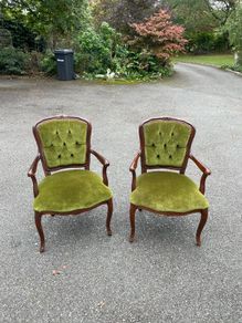 Pair of fabulous Italian made parlour chair