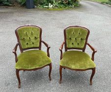 Pair of fabulous Italian made parlour chair