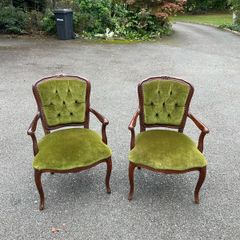 Pair of fabulous Italian made parlour chair