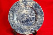 Enoch Wedgwood "Dickens coaching days"  Blue  dinner plate