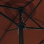 Outdoor Parasol with Aluminium Pole 460x270 cm Terracotta Image 4