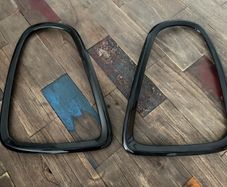 mini cooper r56 black tail light bezels