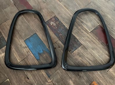 mini cooper r56 black tail light bezels