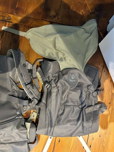 Baby and toddler sling / carrier. Stokke MyCarrier Front and back carrier