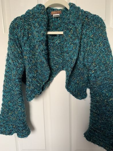 Cardigan Shawl with bell sleeves