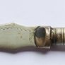 Vintage Sheffield butter or fish knives, two knives have white mother-of-pearl handles Image 4