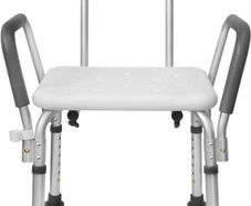 Shower Stool Height Adjustable - Shower Chair for Seniors Pregnant Women Bath Chair for Shower (with Arm and Backrest):AVAILABLE FOR COLLECTION