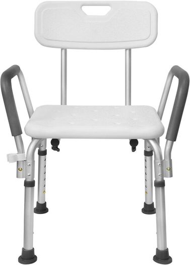 Shower Stool Height Adjustable - Shower Chair for Seniors Pregnant Women Bath Chair for Shower (with Arm and Backrest):AVAILABLE FOR COLLECTION