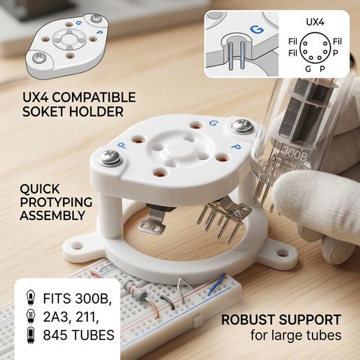 tube UX4 ceramic socket holder