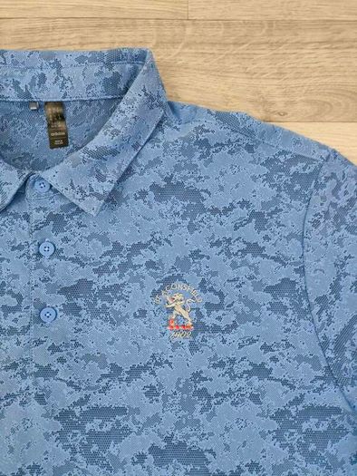 Adidas Golf Patterned Polo Shirt Mens XL