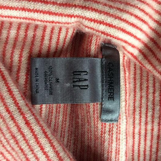GAP Cashmere Long Striped with Rolled Collar / Size M