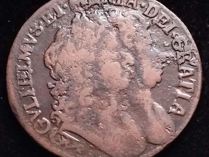 #626 - Ireland - 1693 - Half Penny - Willian & Mary