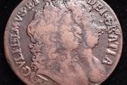 #626 - Ireland - 1693 - Half Penny - Willian &amp; Mary