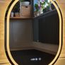 LED Bathroom Mirror Oval 60x80cm Fog Free Dual LED Image 4