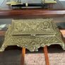 Vintage Ornate Brass Postage Stamp Keepsakes Box Image 4