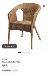 IKEA Agen Rattan Chair
