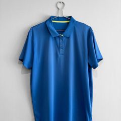 Pre Owned Dunnes Stores Men's Blue Sports Polo Shirt