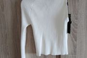 One arm top cream-white strechy size xs s small m