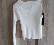One arm top cream-white strechy size xs s small m