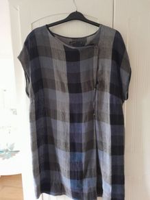 Linen Plaid Tunic