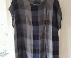 Linen Plaid Tunic