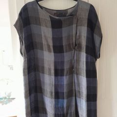Linen Plaid Tunic