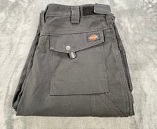 Dickies Mens Work Trousers Durable Multi-Pocket Tool W38 L30 Black