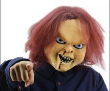 Chucky Mask Latex Over Head Halloween Mask.