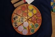 Wooden pizza set