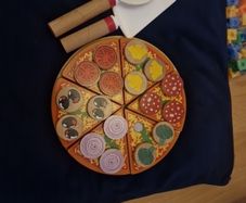 Wooden pizza set