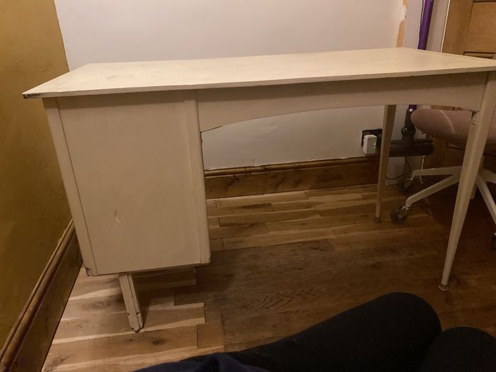 Beautiful Midcentury white desk