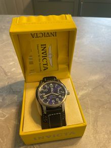 Invicta Men Watch Blue Dial Boxed Pristine Condition