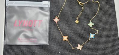 Lynott Multi-Colour Passionate Clover Necklace