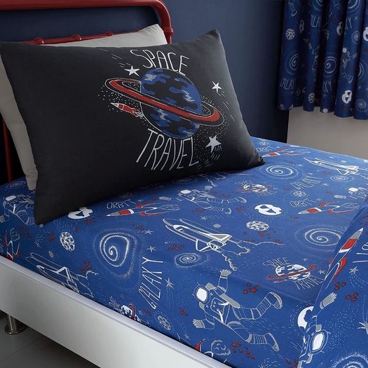 Sheets/Catherine Landsfield 'Space Adventure' Fitted Double Sheet