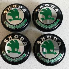Skoda 65mm centre caps - FREE POST