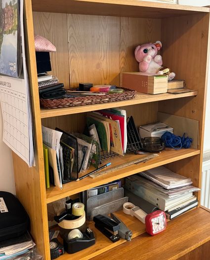 Wooden shelf