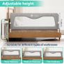 3 x Bed Rails for Toddlers, Adjustable Heights & Foldable Bed Guard for Full-Size King Mattress (2 x 200cm+1 x 150cm) Image 2