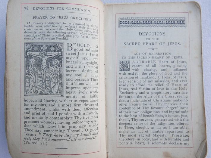 Vintage "Carmelite Manual" published in London in 1908